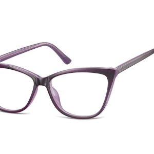 Okulary oprawki optyczne zerówki korekcyjne kocie oczy Sunoptic CP115D fioletowe