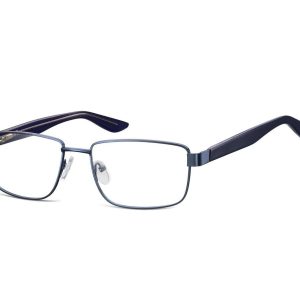 Oprawki korekcyjne zerówki okulary metalowe 885A granatowe