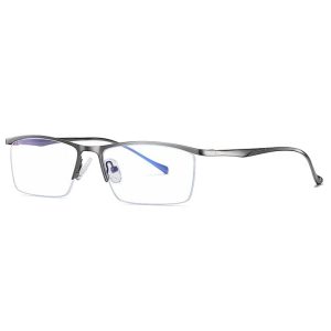 Okulary na żyłkę do komputera TV smartfona BLUE LIGHT zerówki grafitowe 2597C