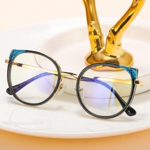 Damskie okulary zerówki do komputera BLUE LIGHT z flexami 25127B