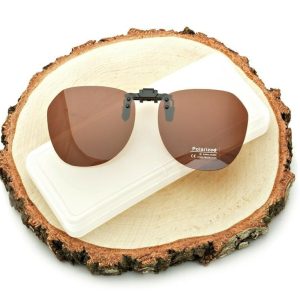 Nakładki przeciwsłoneczne z polaryzacją na okulary korekcyjne brązowe NA-209