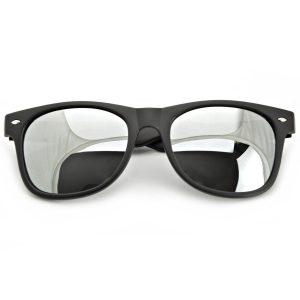 Okulary przeciwsłoneczne Nerd Lustrzanki Czarne Mat 799-2
