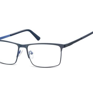 Okulary zerówki korekcyjne Nerd Prostokątne Flex 909C granatowe