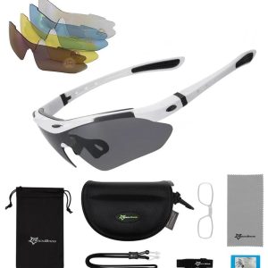 Okulary przeciwsłoneczne rowerowe - 5 wymiennych soczewek + wkładka korekcyjna 10002