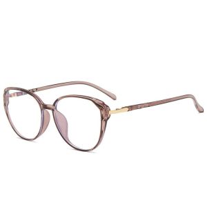 Okulary do komputera owalne damskie z filtrem BLUE Light zerówki 2572-4
