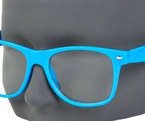 Błękitne okulary nerdy zerówki Damskie i Męskie NR-51