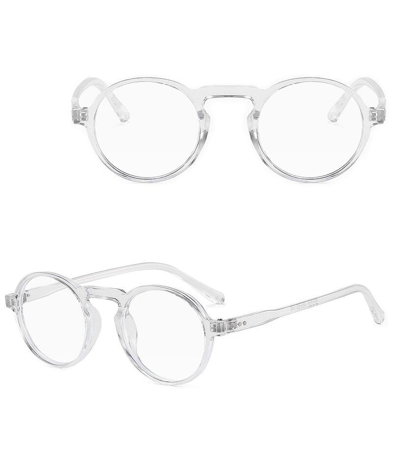 Bezbarwne Lenonki okulary zerówki do komputera z filtrem BLUE Light 25123A