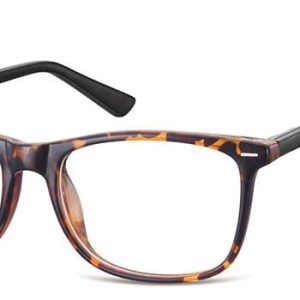 Okulary Zerówki klasyczne oprawy Sunoptic CP153A panterkowe, flex