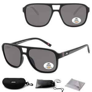 Okulary przeciwsłoneczne z polaryzacją pilotki Montana MP14 czarne