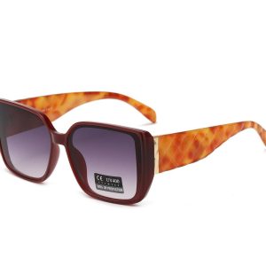 Damskie okulary przeciwsłoneczne z filtrem UV400 Bordo/Brąz SV102B