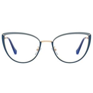 Okulary kocie do komputera damskie z filtrem BLUE Light zerówki 2583-4