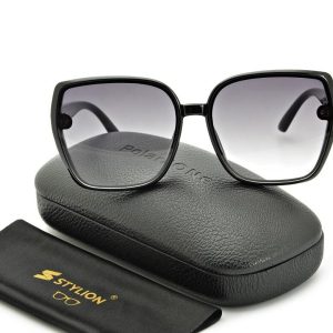 Duże damskie okulary przeciwsłoneczne Exclusive cyrkonie CO-379