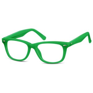 Okulary dziecięce zerówki prostokątne oprawki korekcyjne PK10I zielony