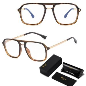 Okulary pilotki zerówki do komputera BLUE LIGHT z flexami 25131B