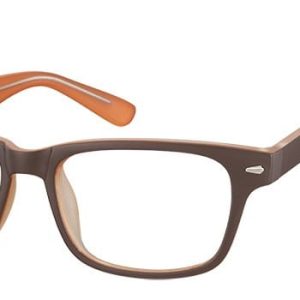 Okulary Zerówki klasyczne oprawki Sunoptic CP156B brązowe