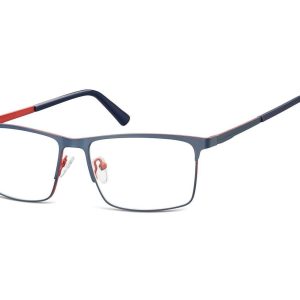 Okulary zerówki korekcyjne Nerd Prostokątne Flex 909B granatowe