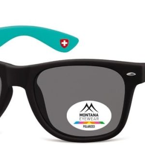 Okulary nerdy Montana MP40E czarno-zielone polaryzacyjne
