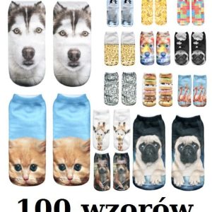 Skarpetki stopki full print 3d skarpety