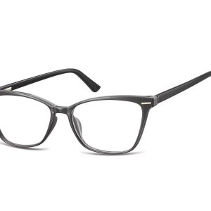 Damskie okulary optyczne zerówki kocie oczy Sunoptic CP118 czarne
