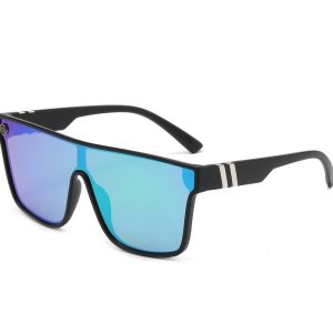 Męskie okulary przeciwsłoneczne pełne lustra MAXAIR z filtrem UV400 Green/Black ST-MAX1D