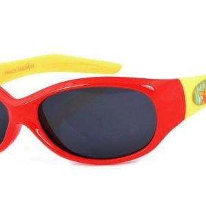 Okulary dla dzieci przeciwsłoneczne K-77b żółto-czerwone