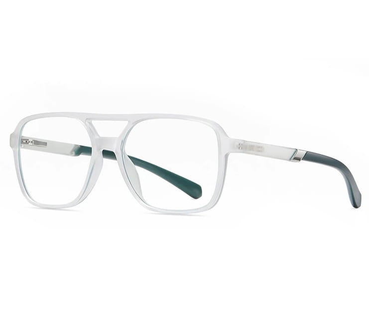 Transparentne okulary pilotki do Komputera TV smartfona BLUE LIGHT zerówki aviatory 2595C