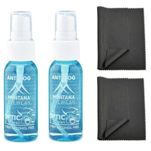 ZESTAW 4 PRODUKTÓW - 2x 30ml Płyn ANTI-FOG przeciw parowaniu + 2x Ściereczka Premium z mikrofibry