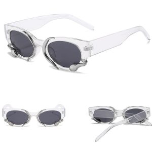 Damskie okulary przeciwsłoneczne z filtrem UV400 transparentne ST-MAX4A
