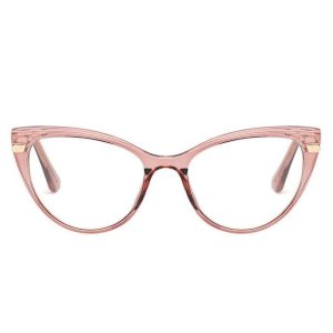Okulary kocie do komputera damskie z filtrem BLUE Light zerówki 2567-2