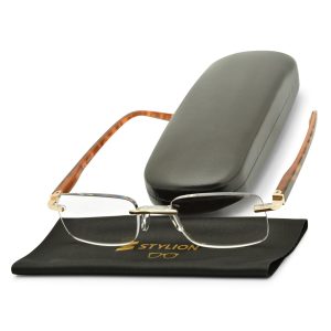 Plusy +2.00 okulary bezramkowe do czytania korekcyjne ST323AX