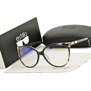 Okulary damskie z filtrem BLUE LIGHT do komputera korekcyjne EST-107K Estillo