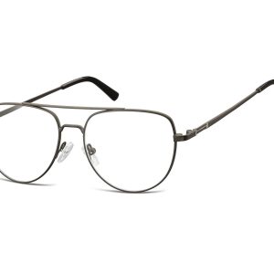 Okulary oprawki korekcyjne pilotki zerówki Sunoptic 889 czarny + grafit
