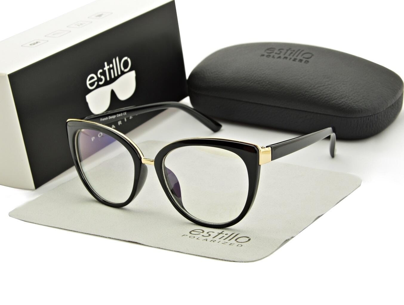 Okulary damskie z filtrem BLUE LIGHT do komputera korekcyjne EST-111K-1 Estillo