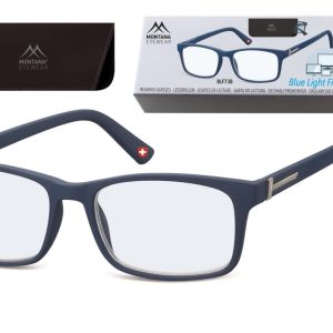 Okulary z filtrem do komputera i czytania moc: +3.50 Korekcyjne Plusy z Antyrefleksem Montana BLFBOX73B