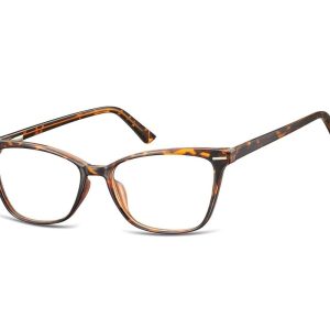 Damskie okulary optyczne zerówki kocie oczy Sunoptic CP118A panterka