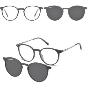 Okulary Lenonki pod korekcję z polaryzacyjną Nakładką przeciwsłoneczną na magnes CLIP-TRC-195B-1