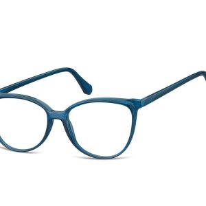 Damskie okulary optyczne zerówki kocie oczy Sunoptic CP116B granatowe