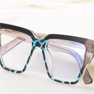 Okulary damskie kocie zerówki do komputera BLUE LIGHT 25143C Czarny/Niebieski/Szary