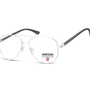 Okulary korekcyjne oprawki optyczne zerówki Montana MM599A srebrne