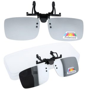 Srebrne nakładki przeciwsłoneczne polaryzacyjne na okulary korekcyjne NA-180