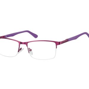 Żyłkowe oprawki korekcyjne zerówki okulary unisex 996E fioletowy