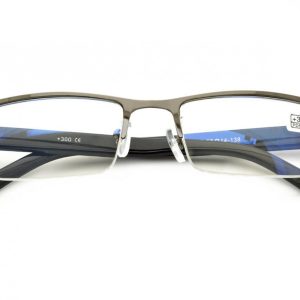 Plusy Okulary do czytania Moc: +4.00 metalowo-żyłkowe ST308