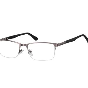 Żyłkowe oprawki korekcyjne zerówki okulary unisex 996D szare