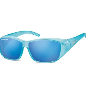 Niebieskie Okulary z Polaryzacją HD Fit Over dla Kierowców, nakładane na Korekcyjne FO4G