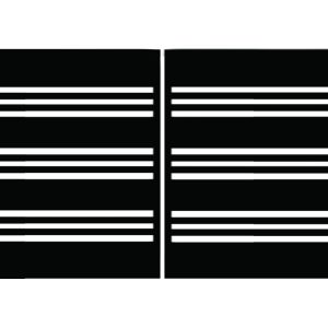 Brama typ WALL MIX 200/40 - 4,00 x 1,75 m