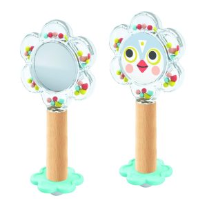 Djeco - Grzechotka z lusterkiem - BABY FLOWER