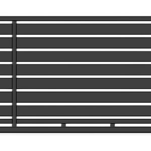 Brama przesuwna WALL 140 - 3,00 m - antracyt , brązowa , czarna , szara , zielona