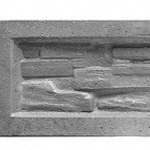 Podmurówka betonowa łupana - 250 cm / 25 cm