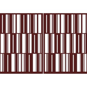 Brama typ MODERN - 4,00 x 1,25 m