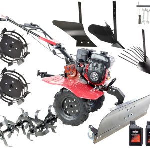 Glebogryzarka spalinowa HOLIDA WM900 7.0KM - Zestaw Gigant z pługiem do śniegu